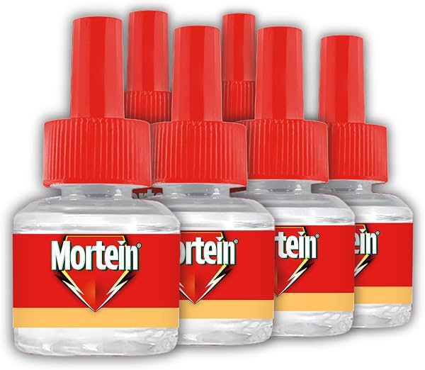 Mortein 45ml x 6 (Buy 4 Get 2 Free) Fits All Machines | SmartPlus Mosquito Repellent Refill | Mosquito Repellent & Killer | 100% Protection from Dengue Mosquitoes, Pack of 6