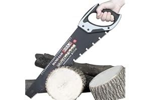 AIRAJ 450mm Pro Hand Saw, Pruning Saw with Chip-Removing Design, Perfect for Sawing, Pruning, Trimming Gardening and Cutting Wood Fast Cutting