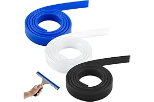 3 stycken ersättningsgummi för fönsterskrapa | 105 cm fönsterskrapa silikon ersättning, Squeegee ersättning gummiblad för badrumsväggar, speglar, duschkabindörrar