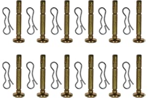 Cancanle 12 Paquets Goupille de Cisaillement et Goupille Fendue pour MTD Souffleuse à Neige 738-04124A et 714-04040