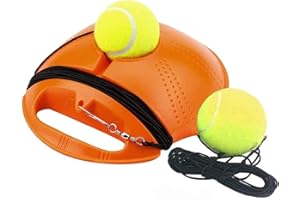 ‎SHAMDON HOME COLLECTION Shamdon Home Collection Tennistrainer Tennisball Trainer Tennis Baseboard mit Schnur und 2 Trainingsball Selbststudium Praxis Tennisball Training Tool für Anfänger, Erwachsene