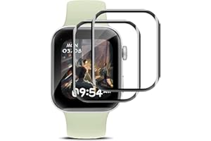 REROXE 2 Stück Schutzfolie für Panzerglas für Huawei Watch Fit 3, Anti Kratz Anti Staub Hohe Empfindlichkeit Ultra Transparent Glasfolie, Vollflächiger Schutz 3D Displayschutzfolie