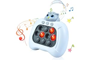 GEWDW Stress Relief Button Puzzle Game Machine,Smart Light Up Fingertip Pop Up Puzzle Game Toy,Game Controller Bubble Sensory Fidget Toy Autism Toys Gift for 3 4 5 6 7 8 9 10 11 12 Years Boys Girls (Owl)