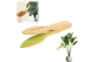 MUYAPAY Brosse de Nettoyage de Feuilles, Brosse Nettoyage des Feuilles des Plants, Pince À Nettoyer Les Feuilles Multifonction, Brosse Menage Plantes Naturelles, pour Plantes, Feuilles
