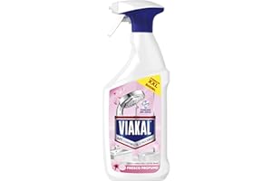 Viakal Spray Anticalcare, Formato XXL 800ml, Fragranza Fresco Profumo, Tecnologia Anti-Goccia, Elimina Fino Al 100% Di Calcare e Residui di Sapone