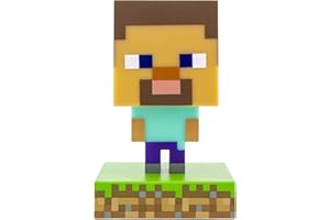 Paladone Minecraft Steve Icon Light - oficjalnie licencjonowany produkt Minecraft, tworzywo sztuczne