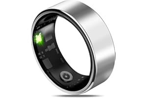 MILAVAN Smart Health Ring for Women Men Fitness Tracker with Heart Rate, Blood Oxygen, Blood Pressure, Sleep Monitoring, Step Counting, IP68 Waterproof for iPhone and Android, No Subscription Fee, Silver 14