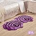 Produktbild Lx.AZ.Kx Fußmatte Dreidimensionale Rosen Matten Hochzeit Teppich Schlafzimmer Bett in der Einhaltung der Decke Double-Take 70 cm * 140 cm, lila