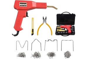 PSATFITO G Plastic Welding Machine Car Bumper Repair Kit, 200 Pieces Hot Welding Nail and Pliers Plastic Welding Machine for Repairing Broken Cracked Plastic Parts