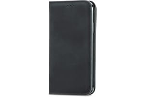 Unichthy For Oukitel C33 Case Official Shockproof PU Leather Flip Wallet Phone Cover Folio Auto-Magnetic Closure Protective Skin with Stand Card Holder for Oukitel C33 Black