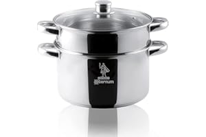 Aeternum Divina Vaporiera, Acciaio, Adatto all'Induzione, Diametro 22 cm