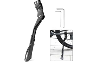 ZHYLUO Pata de Cabra Bicicleta, Caballete Bicicleta de Altura Ajustablede 24-29" con pies de Goma Antideslizantes para Bicicletas de Carretera, Bicicletas eléctricas y MTB (Negro)