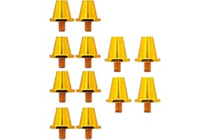 Fonowx 12x tacos de fútbol de repuesto, clavos para botas de fútbol, tacos profesionales de 13mm y 16mm para césped, zapatos de Rugby, tacos de fútbol para