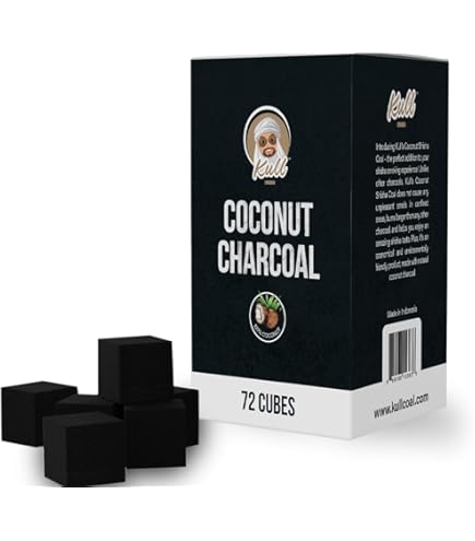 ONE Nation | Premium 28er Kokoskohle Naturkohle, Coconut Charcoal Kokosnuss Kohle, Briketts aus Kokosnussschalen, Grillkohle Kohlewürfel I Geschmacksneutral, Langer Brenndauer 4kg