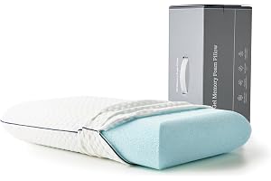LUCID Memory Foam-kudde – kylande gelinfusion – andningsbar ventilerad design – sängkudde