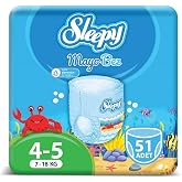 Sleepy Swimsuit Panty Cloth Size 5 Junior 51 Pieces 7-18 Kg