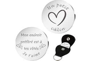 FLEXITONIC Un Petit Câlin Porte Clef Cadeau Homme Cadeau Femme Cadeau Personnalisé Cadeau Anniversaire Homme Cadeau Saint Valentin Noel Merci Cadeau Pour Mamie Maman Papa Soeur Collegue Amie Copain Copine Frere