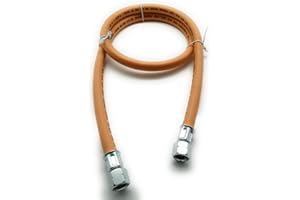 GOK Manguera de gas de 80 cm, manguera de camping 2 x 1/4", rosca izquierda hasta -30 °C propano