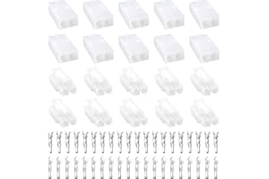 Briny River Lot de 10 paires de connecteurs de batterie RC mâles femelles avec bornes compatibles avec Airsoft 7,2 V NIMH - Convient pour la vitesse du chargeur de radio - Contrôleur de moteur ESC