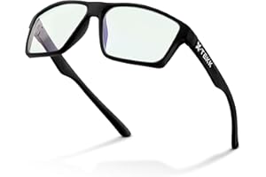 X-TEKK Blue Light Blocking Glasses - Gaming Glasses - Computer Glasses - Anti Glare Eyestrain and Fatigue - Men and Women