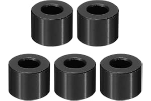 PATIKIL M6 aluminiumdistanser, 5 st metalldistanser aluminium 1/4 tum ID x 1/2 tum OD x 3/8 tum L aluminium distansskruv avst