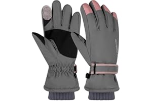 Toyosport Winter Snowboard & Ski Gloves: Thermal Waterproof Windproof Gloves for Women & Men Skiing, Walking, Cycling