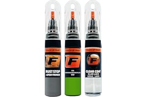 ‎F FIRANTO FIRANTO Lackstift Autolack Reparaturset für Kawasaki Motorcycles 777 Lime Green - 3-in-1 Autolack Kratzer Reparaturstift 15ml Grundierung, Klarlack