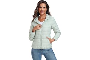 Teemie Mujer Chaqueta Plumas Ligero Abrigo Plumiferos Con Capucha Plumon Jacket Ultraligero Puffer Acolchada Cazadora Ligera Señora Chaquetas Invierno De Montaña