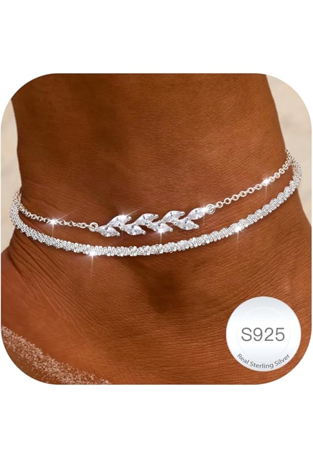 Bohend Boho Plage Bracelets de cheville argent coquille Bracelet de