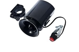 Onogal 2709 Sonnette type sirène avec 6 sons puissants pour vélo/moto/quad