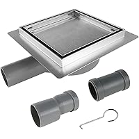 Bernkot Bodenablauf Dusche Edelstahl 15cm - Befliesbare Duschrinne Mit 360° Siphon