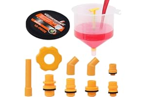 WAILICOP Kit Imbuto di Riempimento Liquido di Raffreddamento Anti-Fuoriuscita 12 Pezzi Universale per Radiatore Auto con Adattatori Multipli e Tubo di Estensione