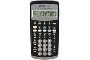Texas Instruments BAII PLUS - Calculadora financiera, negro