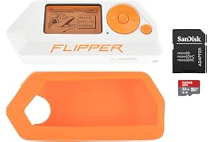 Barium Electronics Flipper Zero Basic Kit — Flipper Zero | Étui en Silicone | Carte Micro SD 32 Go jusqu'à 120 Mo/s | Adaptateur MicroSD vers SD