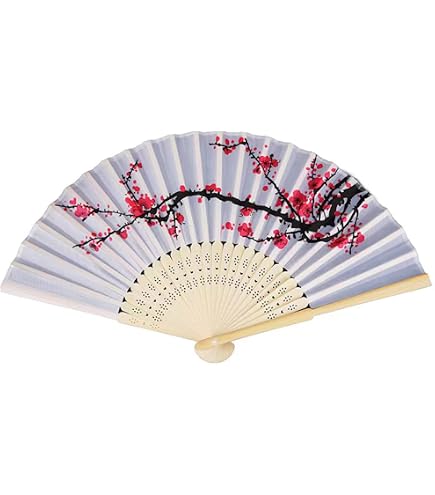 Éventail à Main Vintage En Tissu Chinois - Accessoire Élégant Pour Été, Danse Et Cadeau