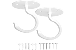 saffruff White Hanging Planters Baskets, Wall Planters, Plant Hanger for Indoor Outdoor, 2 Pack