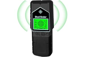 Cetoon Stud Finder Wall Scanner - 8 in 1 Wall Scanner with LCD Display Electronic Stud Detector Wall Stud Finder for The Center and Edge of Wood AC Wire Metal Studs Joist Pipe Detection (Black)