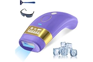 IOUNIYA Laser Hair Removal for Women Men Permanent IPL Hair Removal Device with Painless Ice Cooling 999999 Flashes 5 Levels at-Home Laser Hair Removal Machine for Whole Body Use