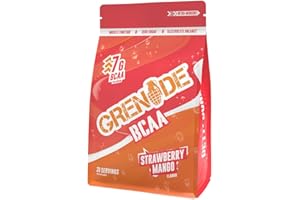 Grenade BCAA Intra Workout Powder Zero Sugar Drink packed with Amino Acids including B-Vitamins, Magnesium & Glutamine (30 Servings) - Strawberry Mango, 390 g (Pack of 1)
