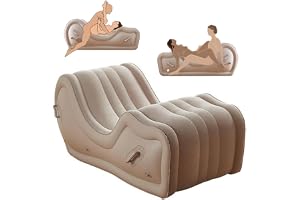 Uppblåsbar sexsoffa med automatisk luftpump – , kärleksmöbler för par, positioneringskudde och rampkudde för vuxna – SM erotiska möbler för kvinnor och män
