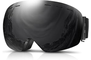 DADA-PRO ‌Masque de Ski Homme Lunettes de Ski Femme OTG - Verre Sphérique Ultra HD & Technologie Anti-Buée Brevetée, UV400 Protection, Vision Plus Large, Compatible avec Casque Ski Goggles