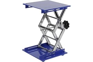 VIKYE Plataforma elevadora, soporte de plataforma elevadora de laboratorio de óxido de aluminio Bastidor de tijera 200 * 200 * 280 mm
