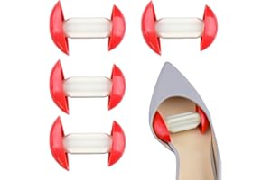 BSITSSS 4 Stück Schuhspanner Verstellbar, Schuhdehner Schuhweiter, Schuhspanner Damen Herren Mit Handschutz, Universal Mini-Schuhdehner für Lederschuhe, Stiefel, High Heels, Sportschuhe(Rot)