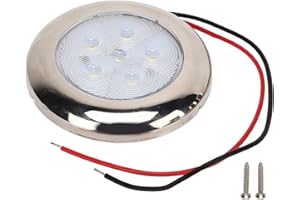 YMIKO 12V Bateau LED Plafonnier Plafonnier pour Bateau Van Caravane Camion, RV LED Plafonnier Plafonnier IP65 Étanche Blanc Éclairage