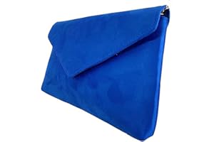 LEAHWARD Leah Ward Women's Faux Suede Leather Clutch Bag, Clutch Bag For Wedding, Party Evening Purse Handbags For Prom