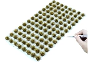 RHQFDM 120 Pflanzen Modellbau Gras Static Grass Tufts Statische Grasbüschel Modellbau Miniatur Deko Modellbau FüR DIY Eisenbahn Zug Landschaft Kunstrasen Miniatur Gras Deko(Kleine Graslandschaft 5#)