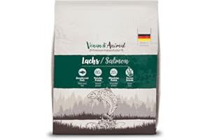 VenandiAnimal Comida de Calidad para Gatos - salmón, con Pescado Fresco, Comida Seca, sin Cereales, 1 Paquete (1 x 300 g)