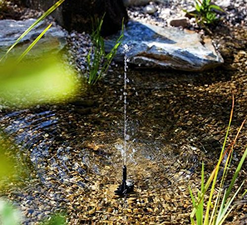 emebay – Miniatur 7 V 1.2 W solarbetriebene Garten-Brunnen Teichpumpe für Höhe-Runde Wasser Teich Wasserbrunnen maximale 60 cm - 8