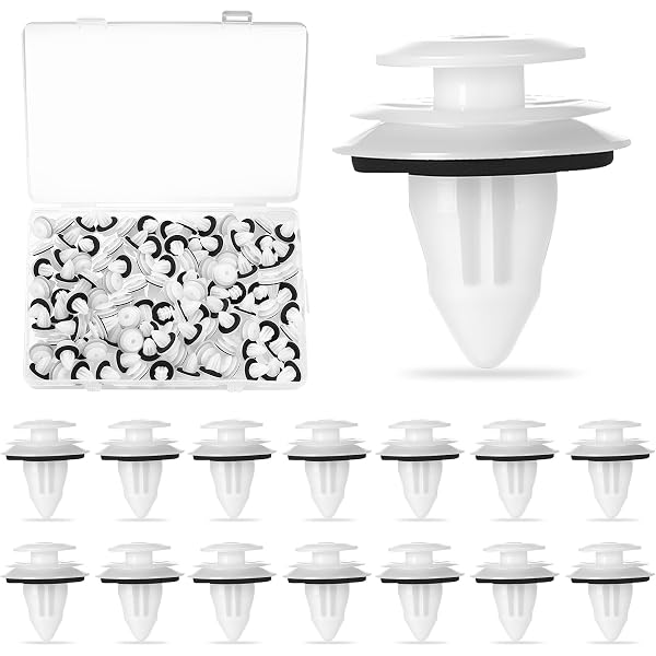 Lot De 60 Clips De Fixation Auto Plastique - 4 Tailles De 8 à 10 Mm - Pour Panneaux De Porte, Pare-chocs - Compatible Plupart Véhicules