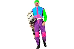W WIDMANN MILANO Party Fashion - Kostium snowboardzisty, kombinezon, kombinezon retro, strój z lat 80-tych, strój w złym guście